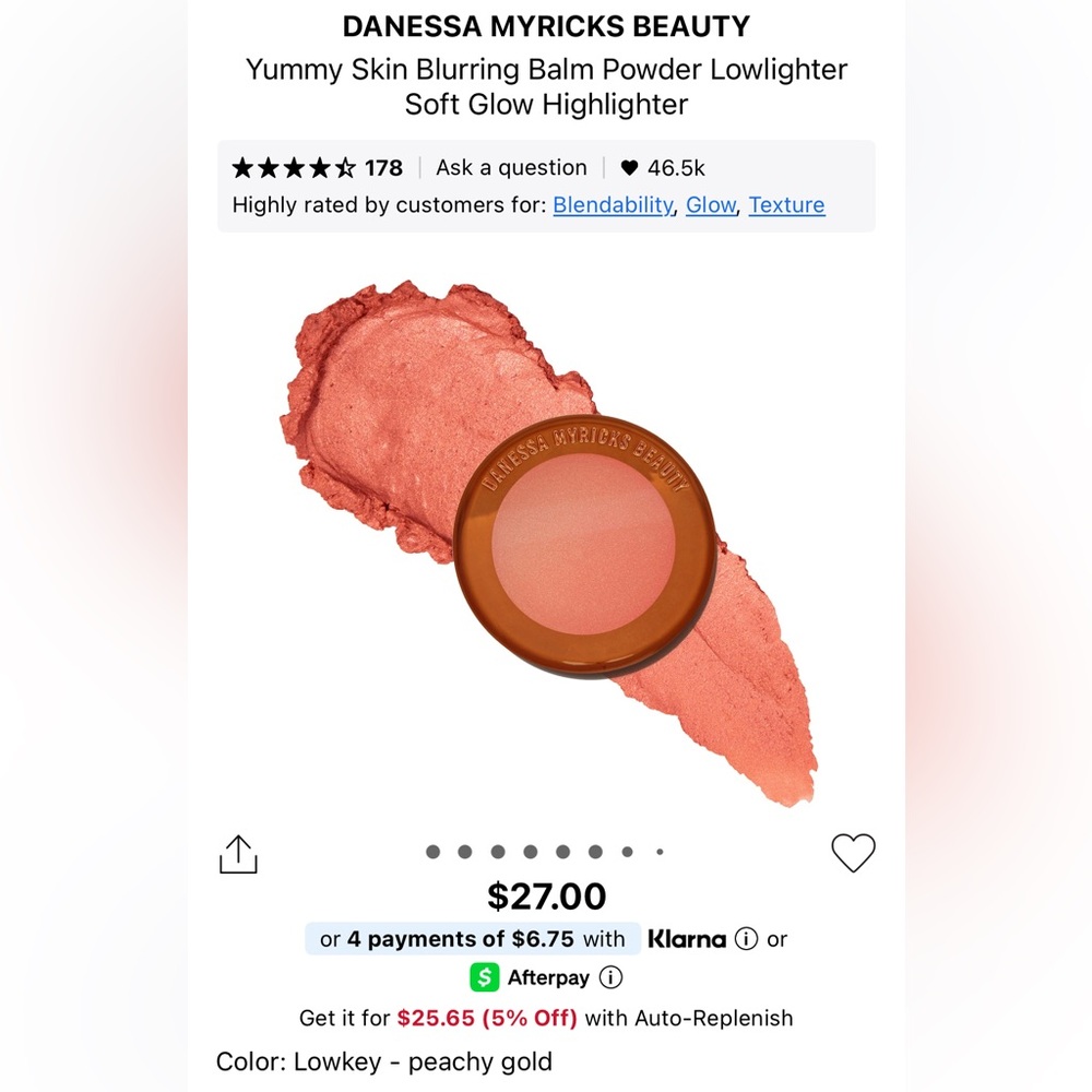 Danessa Myricks Yummy Skin Blurring Balm Powder Lowlighter